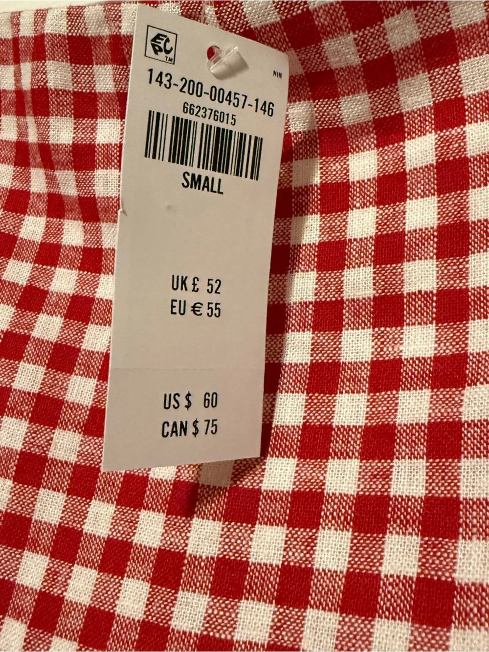 Abercrombie & Fitch Scarlett Mid Rise Linen-Blend Mini Skort | Size Small | NWT - Picture 2 of 5